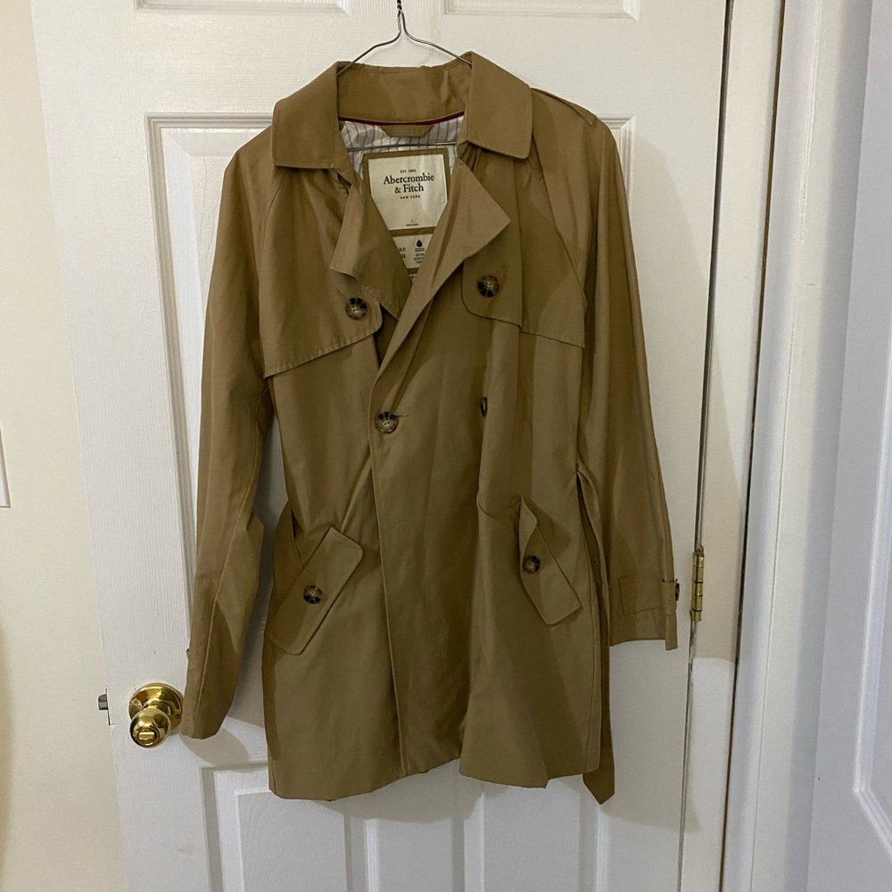 Abercrombie and Fitch Tan Rain Coat